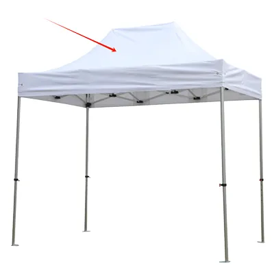Bâche de toit pour tente pliante 300x450 cm - blanc - 300 g/m² - Tentes pliantes, Barnums pliants