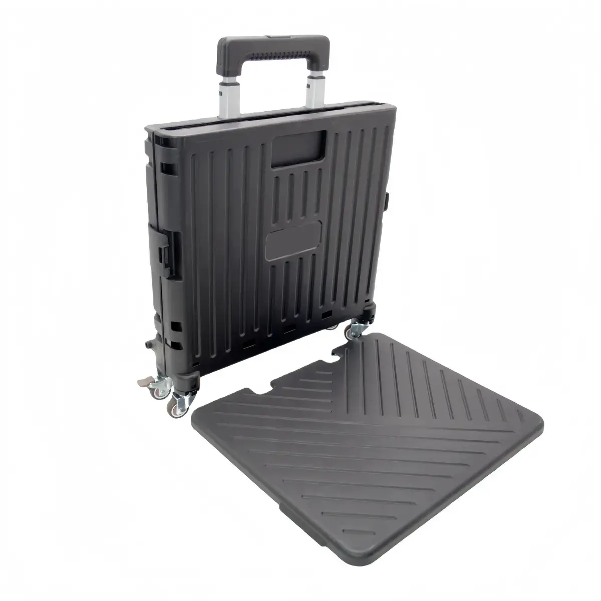 Bac pliant 35 L avec roulettes et poignée télescopique – chariot caisse mobile - Porte-blocs et Porte-documents-6