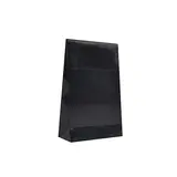 Pochette cadeau luxe noire brillante pelliculée, adhésive 10+4,5x16 cm – Paquet de 50