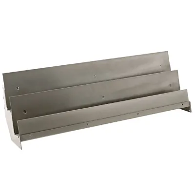 Console 2 niveaux pour tablette presse/multimédia pas de 50 mm - Ligne Store gris métallisé pas de 50 mm-3