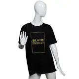 T-shirt BLACK FRIDAY coton taille M - noir / or - T-shirt opérations commerciales - Black Friday