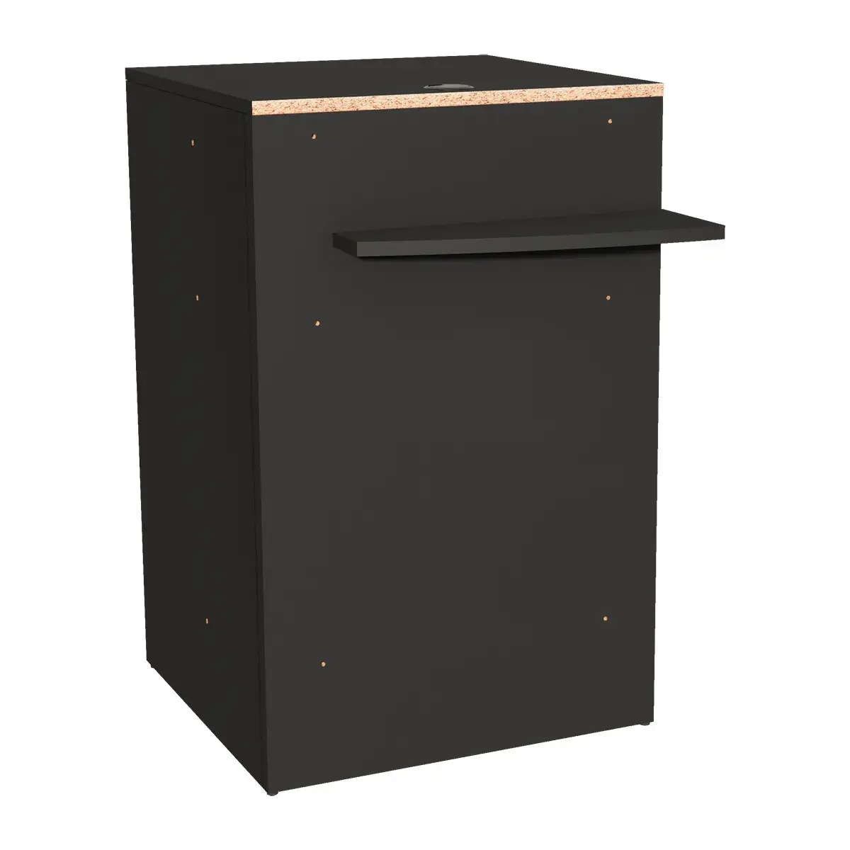 Comptoir d'accueil Soft Black - L 60,7 x H 94,5 cm - Comptoir Global