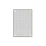 Grille avec cadre renforcé - Ligne Store gris métallisé pas de 25 mm