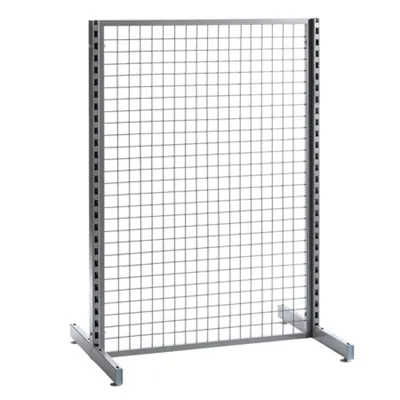 Grille avec cadre renforcé - Ligne Store gris métallisé pas de 50 mm-2