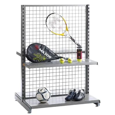 Grille avec cadre renforcé - Ligne Store gris métallisé pas de 50 mm-3