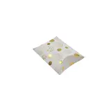 Boîte berlingot blanche motifs dorés 7 x 7 x 3 cm – Paquet de 100