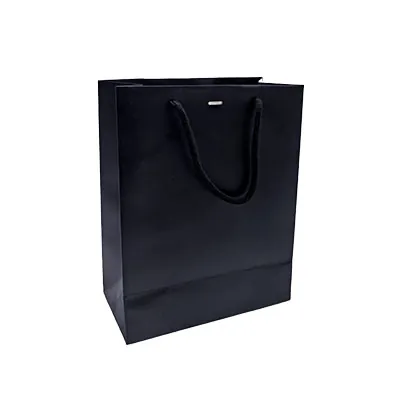 Sacs pelliculés noir mat avec fenêtre - 22 + 11 x 28 cm - Sacs pelliculés poignées cordelette-3