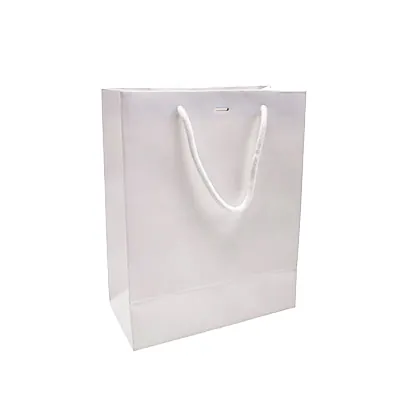 Sacs pelliculés blanc mat avec fenêtre - 22 + 11 x 28 cm - Sacs pelliculés poignées cordelette-2