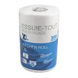 Rouleau essuie-tout 300 formats - 2 plis - 100 % cellulose - Essuie-mains