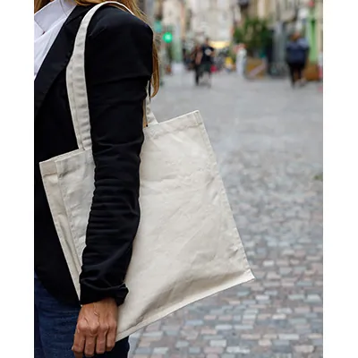 Totebag - Sac coton beige 36 x 11 x 37 cm - Paquet de 10 - Sacs coton, Tote bags-3