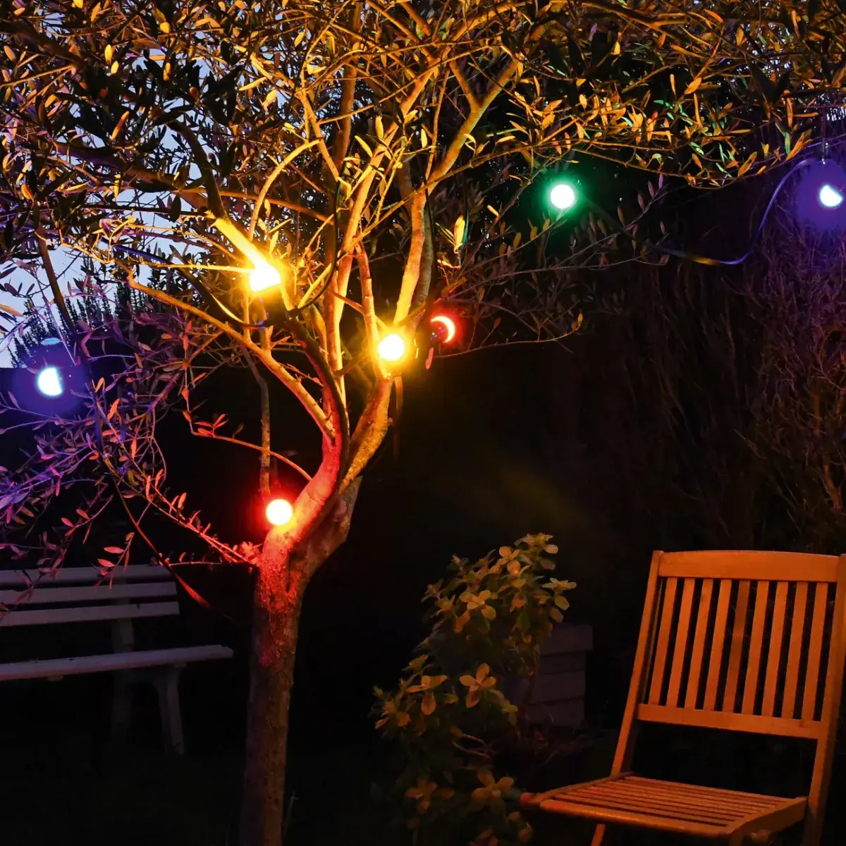Guirlande extérieure 10 ampoules B22 LED - Guirlandes extérieures-4