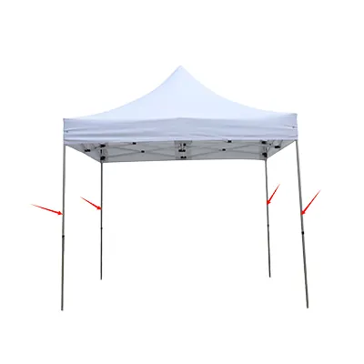 Structure de tente pliante 3x3m aluminium hexa 40mm - Tentes pliantes, Barnums pliants