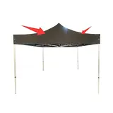Bâche de toit pour tente pliante 300x300 cm - noir - 300 g/m² - Tentes pliantes, Barnums pliants