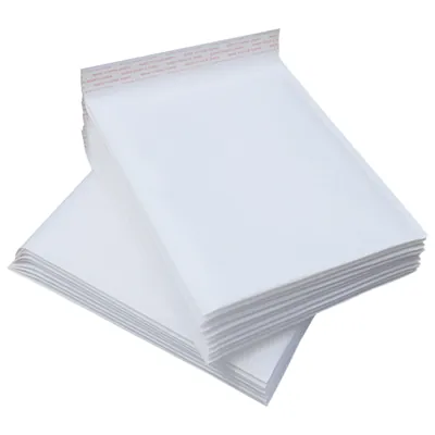 Enveloppe bulles 20 x 25 cm auto-adhésive - Pochette matelassée bulles - Blanc - Paquet de 50 - Enveloppes à bulles