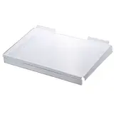 Tablette transparente pour panneau rainuré avec support rigide et rebord 40 x 27 x 4 cm - Tablette droite - Tablettes pour panneaux rainurés