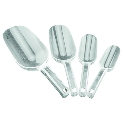 Pelle doseuse plastique transparente 400 ml 30 cm - Pelle alimentaire - Bacs traiteurs, Bacs alimentaires-2