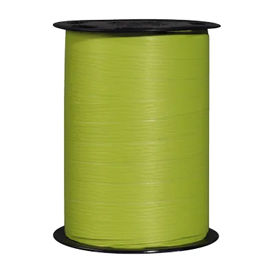 Bolduc mat vert tilleul Matline 10 mm x 250 m polypropylène – Ruban cadeau vert tendre - Bolducs unis
