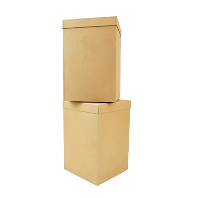 Boîte rectangulaire à couvercle amovible - 20 x 20 x H 30 cm - Boites cloches-2