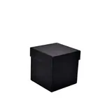 Boîte carrée kraft à couvercle amovible - 12 x 12 x 12 cm - Boites cloches