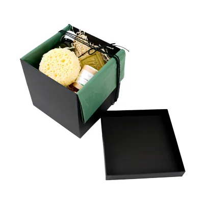 Boîte carrée kraft à couvercle amovible - 20 x 20 x 20 cm - Boites cloches-5