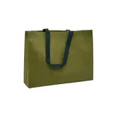 Sac cabas polypropylène non tissé kaki 40+10x30 cm - Sacs non tissés