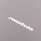 Bras incliné L33cm pour barre de charge, 8 crans, tube 30x15mm, blanc - Ligne Square 25 blanc