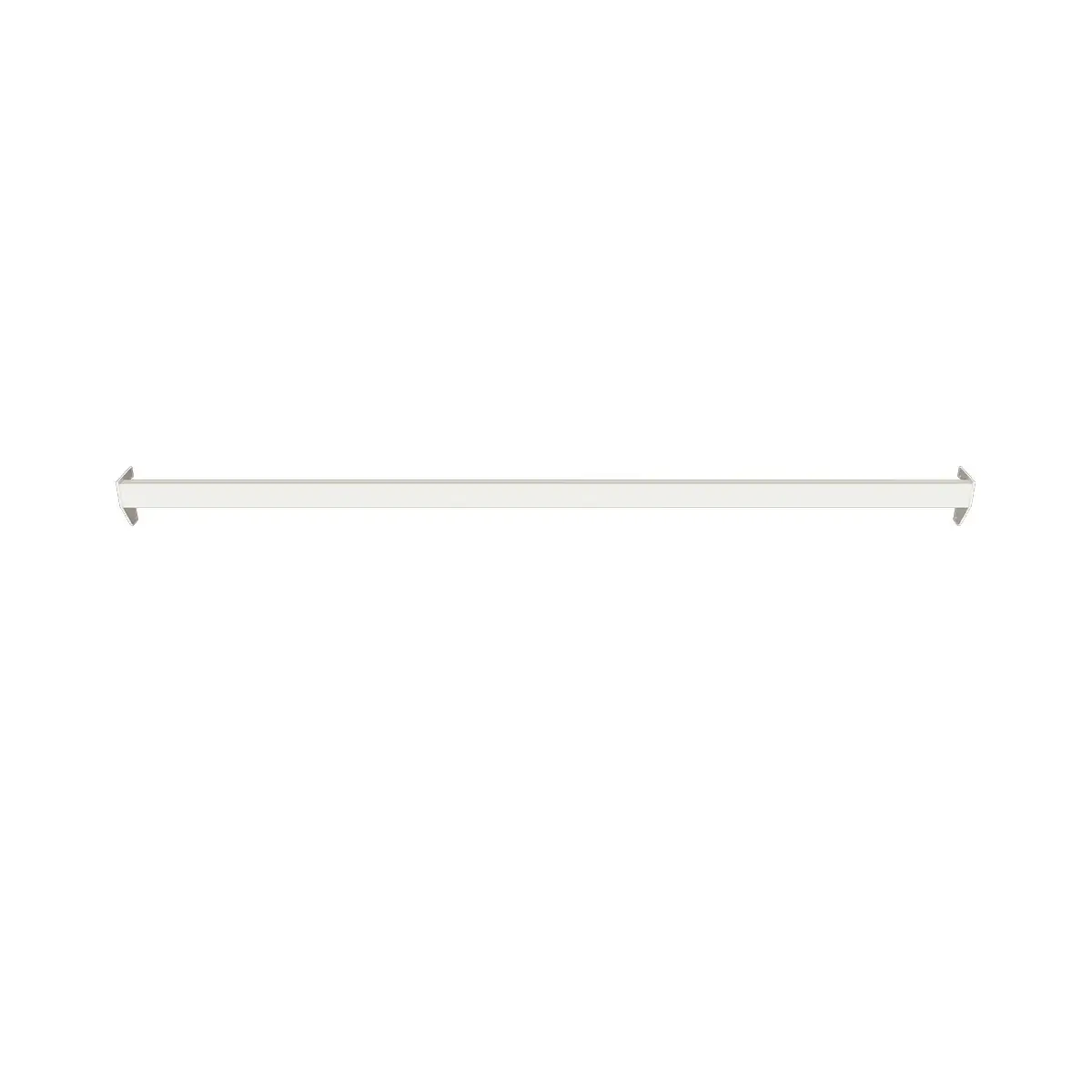 Barre de charge L 100 cm blanc tube section 30x15mm - Ligne Square 25 blanc-3