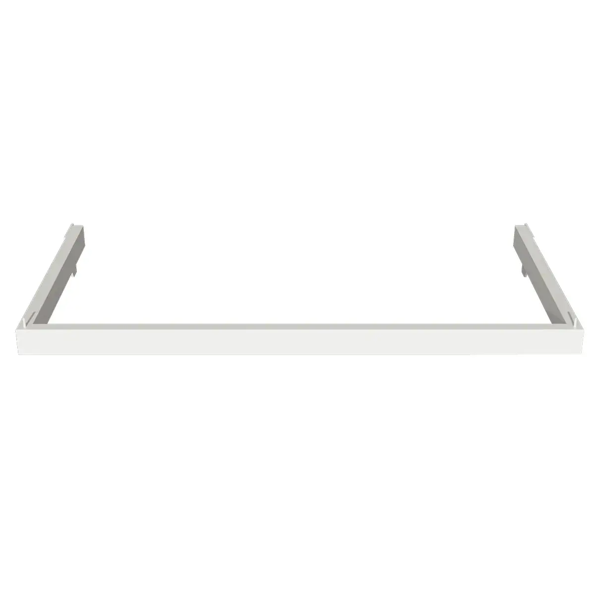 Barre guidon de penderie L 60 cm blanc tube section 30x15mm - Ligne Square 25 blanc-3
