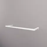 Barre guidon de penderie L 100 cm blanc tube section 30x15mm - Ligne Square 25 blanc