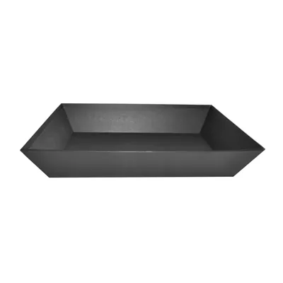 Corbeille carton rectangulaire noir 40 x 30 x 7,5 cm, paquet de 10 - Corbeilles carton