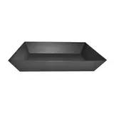 Corbeille carton rectangulaire noir 40 x 30 x 7,5 cm, paquet de 10 - Corbeilles carton
