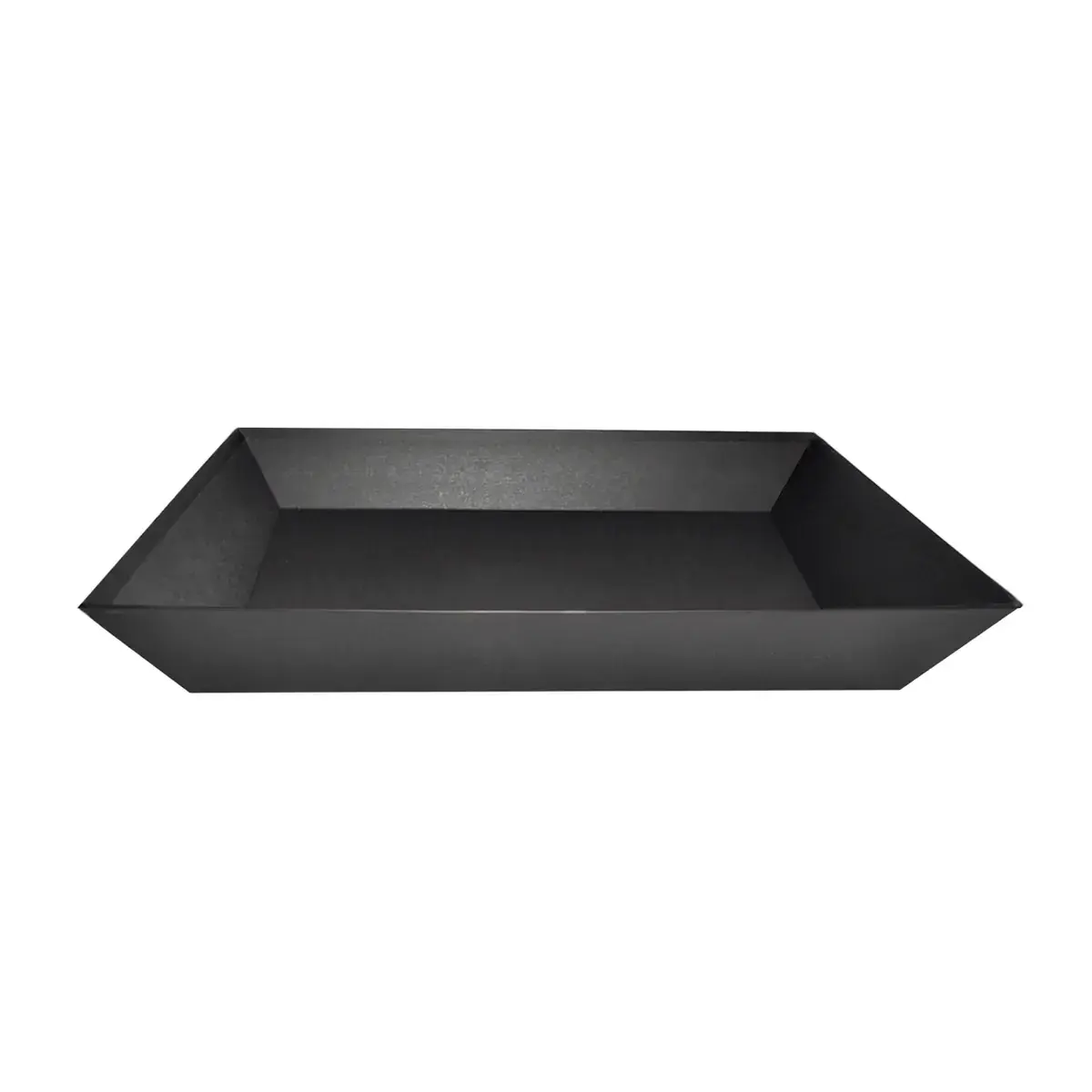 Corbeille carton rectangulaire noir 40 x 30 x 5,5 cm, paquet de 10 - Corbeilles carton