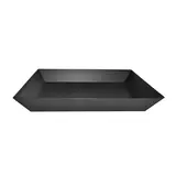 Corbeille carton rectangulaire noir 40 x 30 x 5,5 cm, paquet de 10 - Corbeilles carton