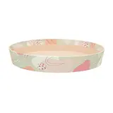 Corbeille carton ronde Beauté ø 20,5 x 3 cm beige clair / terracotta, paquet de 10 - Corbeilles carton