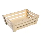 Cagette bois naturel 28,5 x 21 x 9 cm - Caisse de présentation en bois - Lot de 5 - Barquettes bois, Cagettes bois, Paniers bois