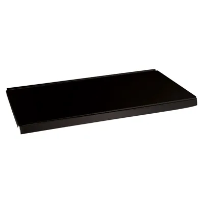 Tablette métallique noir sablé 66,5x47 - Ligne Store noir Sablé pas de 25 mm