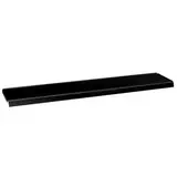 Tablette métallique noir sablé 100x20