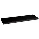 Tablette métallique noir sablé 100x37