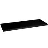 Tablette métallique noir sablé 133x47