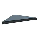 Tablette d'angle extérieur noir sablé 57 cm