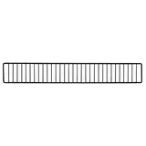 Frontale grille en tôle noir sablé profil 66,5 cm - Ligne Store noir Sablé pas de 25 mm