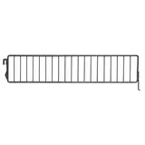 Séparateur grille pour tablette métallique 47 x 9,5 cm - Séparateur rayonnage - Diviseur grille - Noir sablé