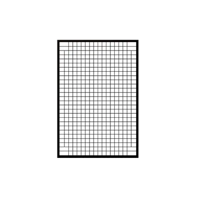 Grille noir sablé 141x97 - Ligne Store noir Sablé pas de 25 mm