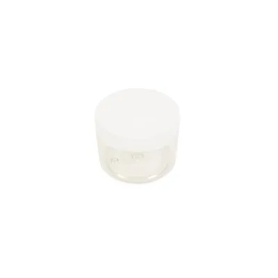 Pot PET cylindrique transparent avec couvercle vissant blanc - 150 ml - carton de 315 unités - Bouteilles et pots cylindriques