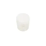 Pot PET cylindrique transparent avec couvercle vissant blanc - 250 ml - carton de 135 unités - Bouteilles et pots cylindriques