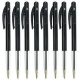 Stylos - Bic M10 - rétractables - noir - Lot de 50 - Stylos billes