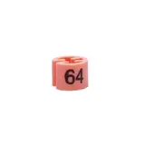 Marque taille T64 rose ø 1,3 cm - Indicateur de taille pour cintre - Paquet de 500 - Marques taille pour cintres