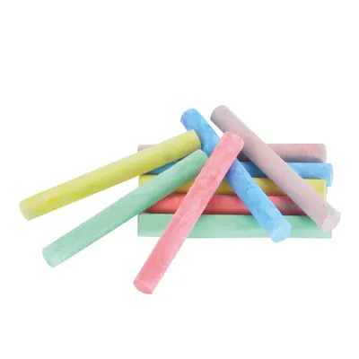 Craie anti poussière Wonday - Craie pour tableau - Couleurs assorties - Boîte de 10 - Craies, Gommes, Correcteurs