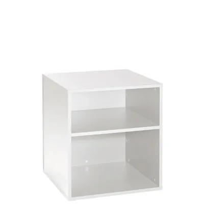 Caisson bois blanc avec tablette réglable 59,7 x 60 x 65 cm ép. 19 mm - Comptoirs Square 25