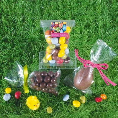 Sachet plat fond soudé 12 x 24 cm polypro 30µ - Sachet confiserie - Sachet bonbons - Lot de 1000 - Sachets bonbon, Sachets confiserie-2